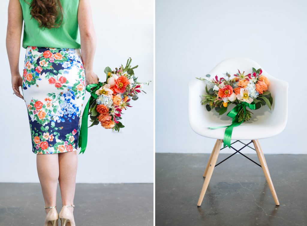 Floral Designer Fashion, inspiration for designing flowers with floral prints, Smith House Photography