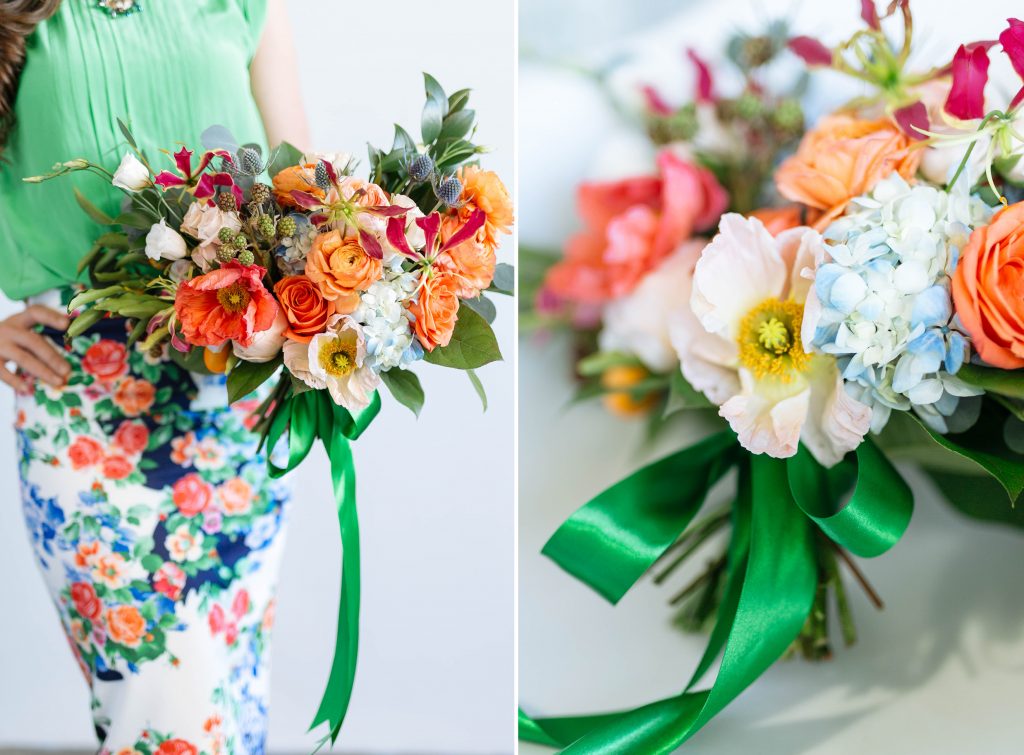 Floral Designer Fashion, inspiration for designing flowers with floral prints, Smith House Photography