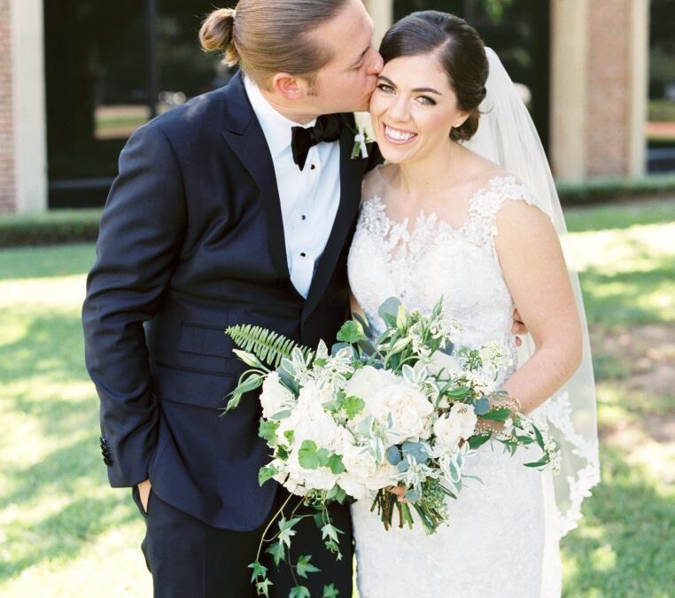 Colby and Andrew’s Perfect Neutral and Textured Wedding Floral